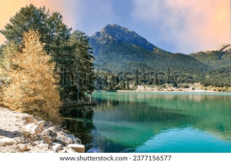 Similar – Image, Stock Photo Artificial snow lake