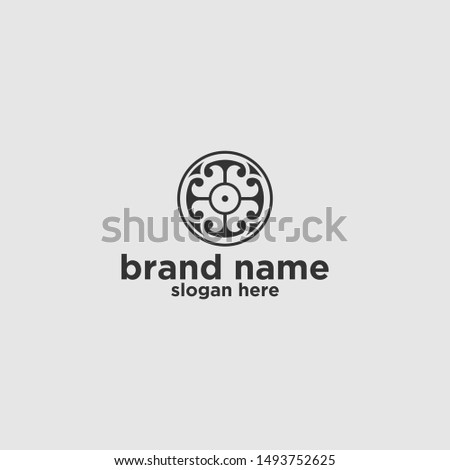 tribal tattoo for brand name vector design