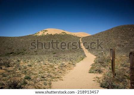 sand dunes at Monterrey Bay, USA