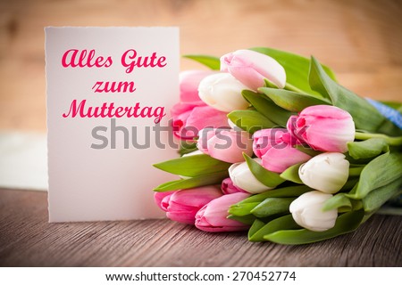 tulips with message saying \
