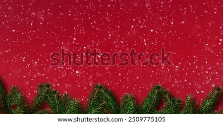 Similar – Image, Stock Photo snow on a free tree branch