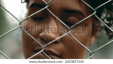 Similar – Image, Stock Photo Behind the fence