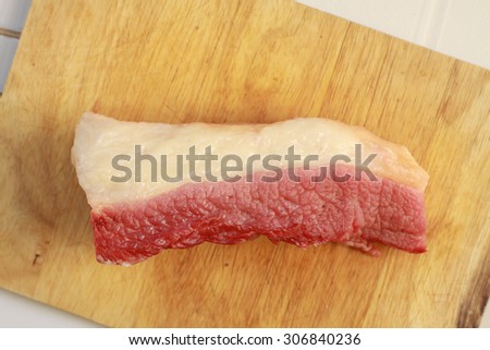 fat layer with beef