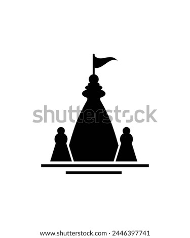 hindu temple icon, vector best flat icon.