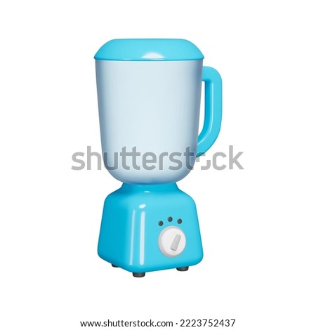 blender 3d icon. kitchen appliances, cooking. Isolated object on transparent background
