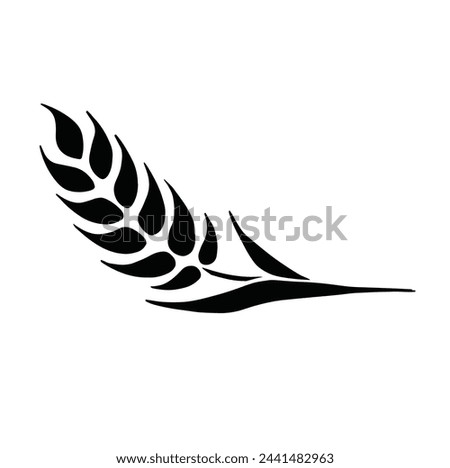 wheat grain icon design illustration. agriculture sign and symbol. Vector