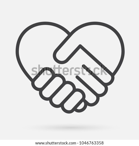 Heart handshake Icon