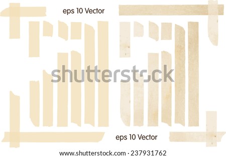 Set of Vector Illustrations of Adhesive Tapes