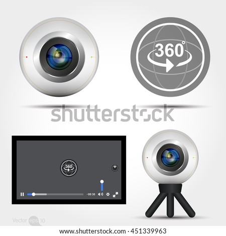 Virtual Reality 360 Media player interface