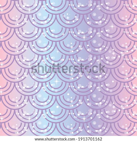 Mermaid sparkly pastel glitter rainbow scales textile repeat texture