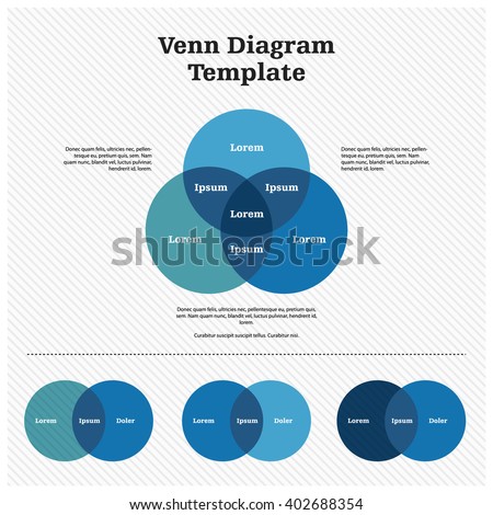 Venn Diagram Template Design ストックフォト © 
