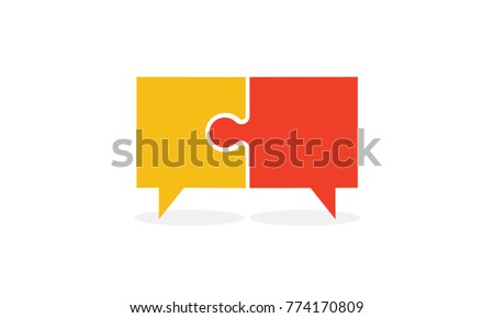 Similar – Image, Stock Photo Dialog | Two speech bubbles made of transparent paper overlap