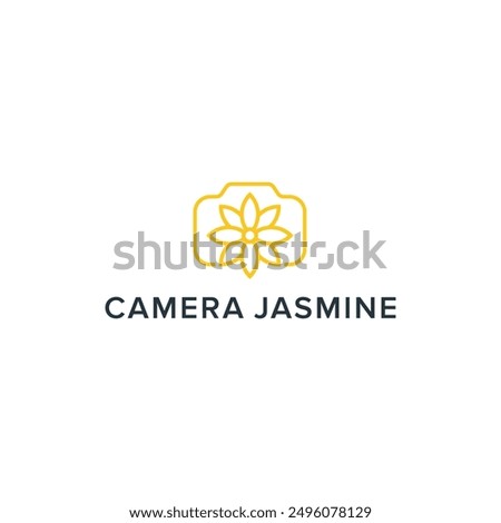 A clever design combination between the camera and jasmine flowers into a unique design