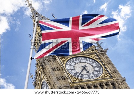 Similar – Image, Stock Photo European flags Flag