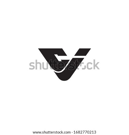 Initials CI CJ Letter Logo Design Vector Stock fotó © 