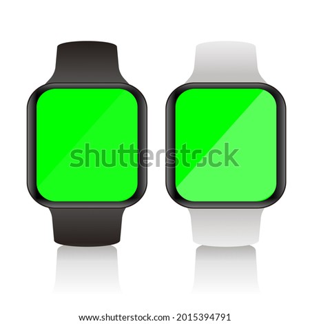 Mock design of smart watches, smart home appliances. watch.