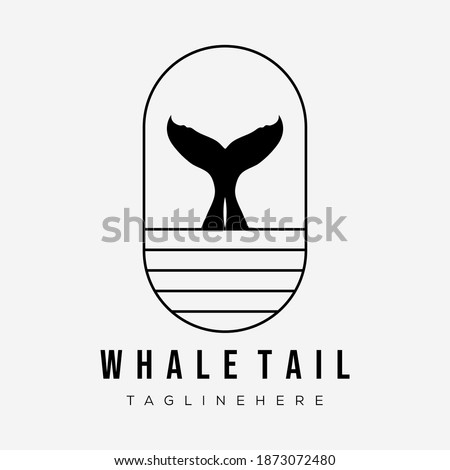 Similar – Image, Stock Photo Whale tail under water in aquarium; moody turquoise lighting