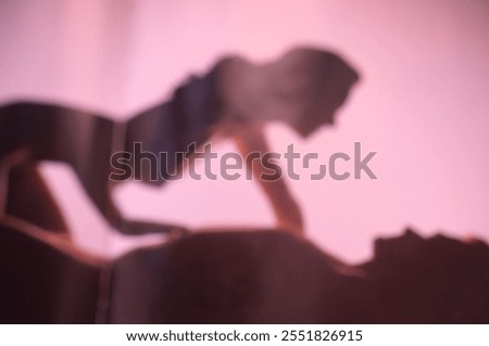 Similar – Image, Stock Photo Anonymous couple cuddling in apartment