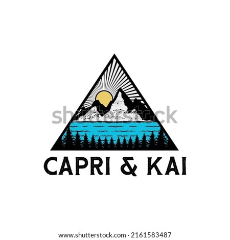 Logo Vector for Italian Mountain Capri and Kai