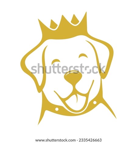 Logo Vector for Cute King Dog