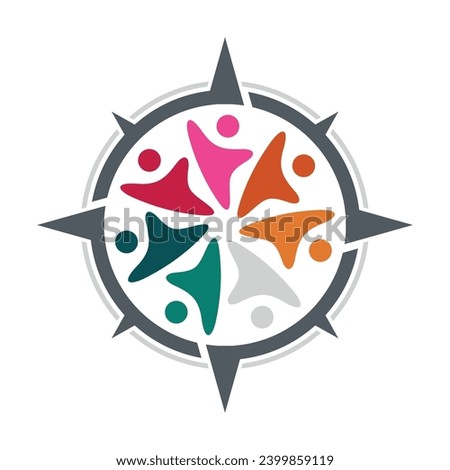 Logo Vector for People Compass