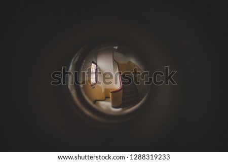 Similar – Image, Stock Photo peephole Round Window