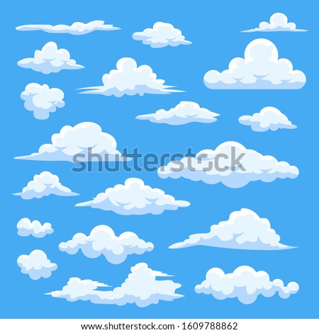 Cloud vector set collection graphic clipart design