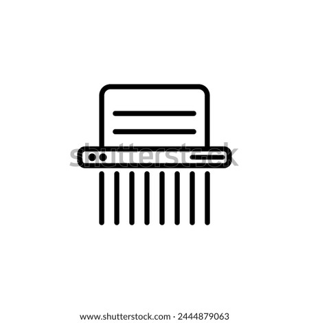 Paper Shredder flat vector icon. Simple solid symbol isolated on white background