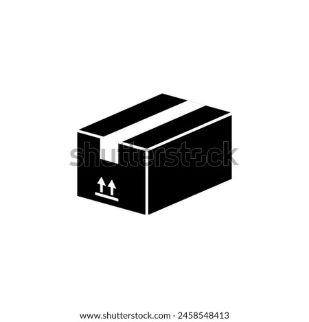 Box with Arrow Up Inward, Incoming Loading flat vector icon. Simple solid symbol isolated on white background. Box Arrow Up Inward, Loading sign design template for web and mobile UI element