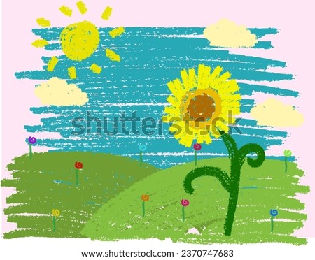 Similar – Image, Stock Photo sunflower Nature Landscape