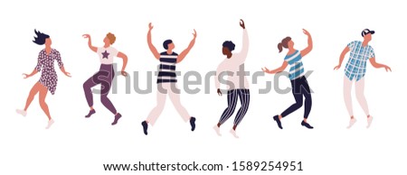 Dancing Girl Silhouettes With Striped Background | Download Free Vector ...