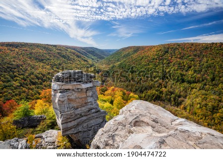 Similar – Image, Stock Photo Hiking in the Blackwater Valley