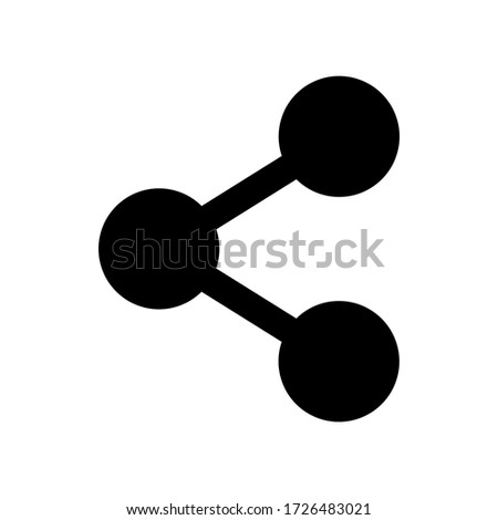 Share icon symbol vector on white background. eps10 Foto stock © 