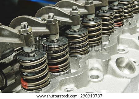 Springs of valves cylinder head