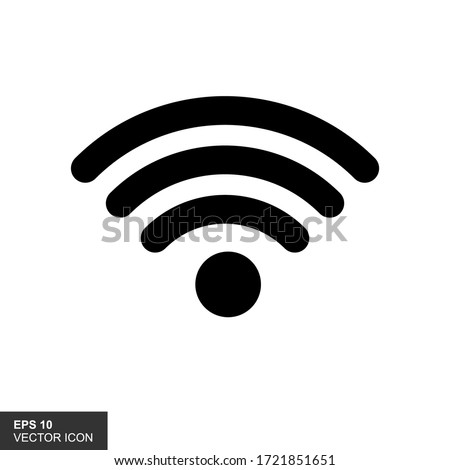 Wireles signal. Icon. Wifi. Vector illustration.
