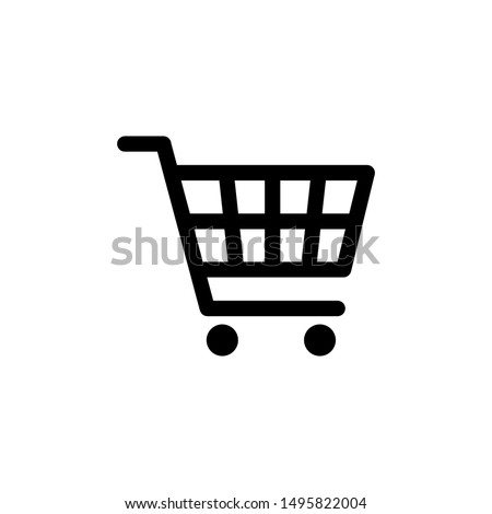 Shopping cart icon vector black. Shopping cart icon. Shopping cart. Business icon. Photo stock © 