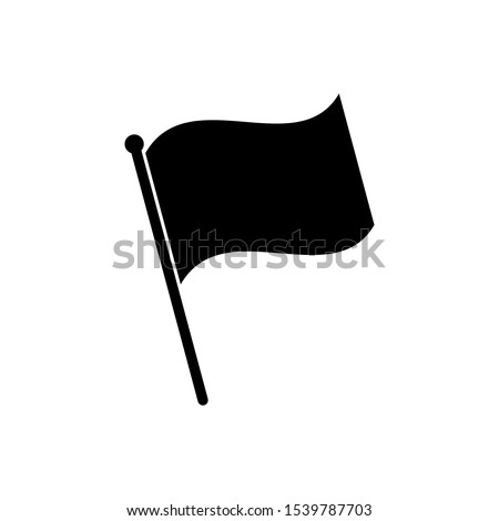 Flag icon isolated on white background. Flag icon in trendy design style. Flag vector icon modern and simple flat symbol for web site, mobile, logo, app, UI. Flag icon vector illustration, EPS10.