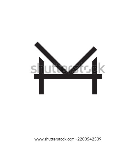 abstract letter KLM unique logo vector
