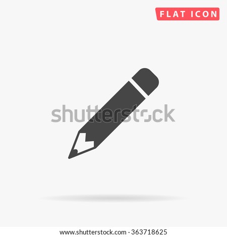 Pencil Icon Vector. Perfect Black pictogram illustration on white background.