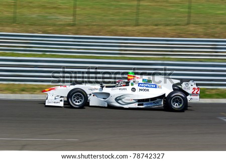 MOGYOROD, HUNGARY - JUNE 5: Bruno Mendez drives for team Campos Racing at the Auto GP Hungaroring race on June 5, 2011 in Mogyorod, Hungary