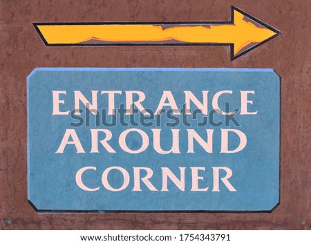 Image, Stock Photo Entrance around the corner