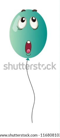 illustration of a balloon on white background