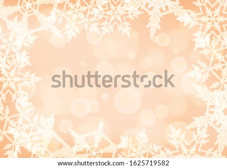 Background design with snowflake patterns illustration