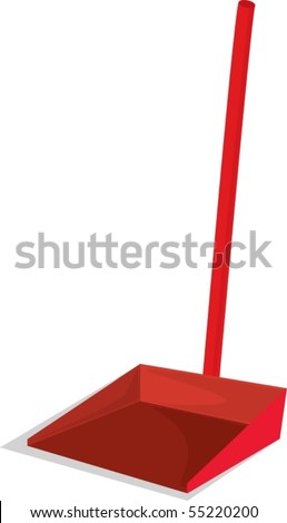 Illustration of A Dustpan on white background