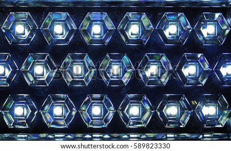 LED lights (detail) texture background Foto stock © 