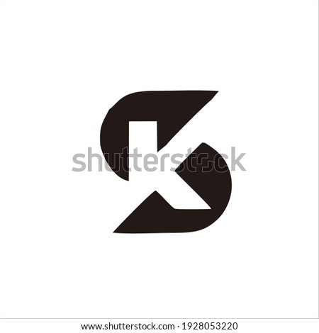 LOGO DESIGN THE LETTER 'SK' FOR YOUR BRAND AND COMPANY NAME Stock fotó © 