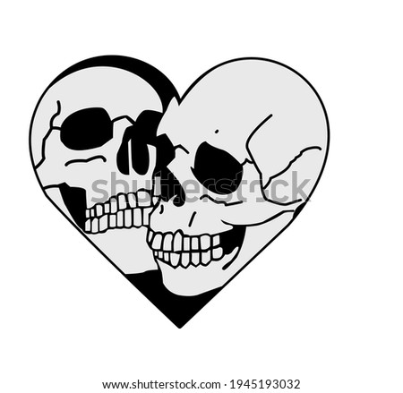 Skulls And Hearts Drawings | Free download on ClipArtMag