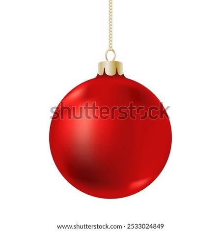 Similar – Image, Stock Photo Christmas ball with chain on fir branch