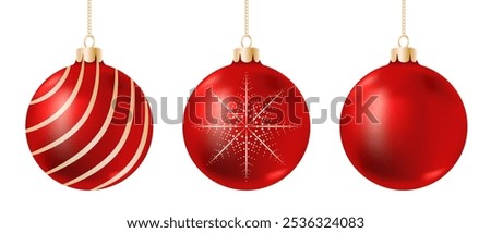 Similar – Image, Stock Photo Christmas ball with chain on fir branch