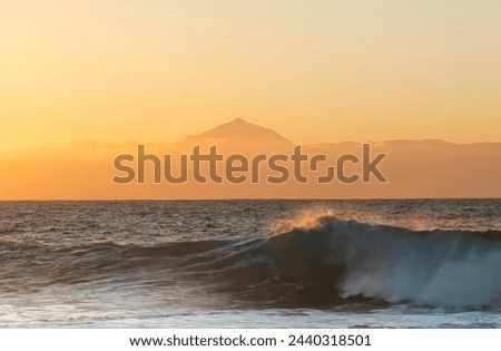 Similar – Image, Stock Photo beautiful sunset at Teide